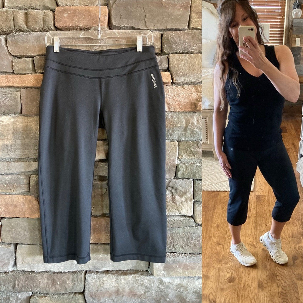 Reebok Y2K Style Capri Cropped Wider Leg Leggings